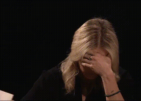 Blonde Woman Speaking On Tv