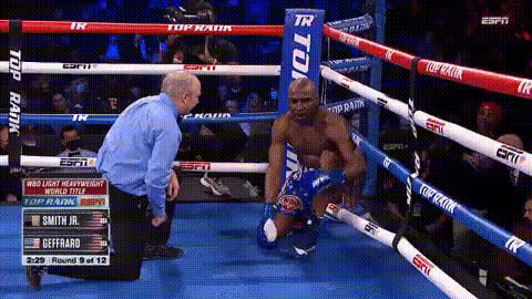 Boxer After Being Hit