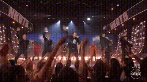 Boy Band Performance On Stage