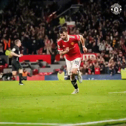 Bruno Fernandes Celebrating Goal