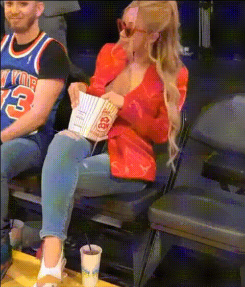 Cardi B Eating Popcorn