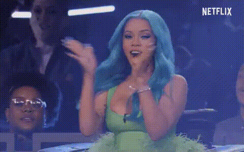 Cardi B Laughing Excitedly
