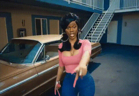 Cardi B Smiling In Pink