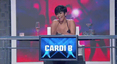Cardi B Smiling On Tv