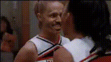 Cheerleaders Facing Each Other