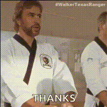 Chuck Norris Thanks Gesture