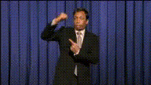 Comedian On Stage Gesture