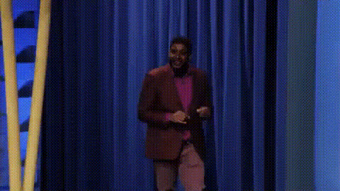 Comedian On Stage Smiling