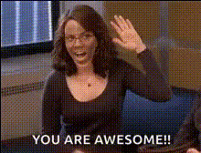 Comedic Enthusiastic Female Character