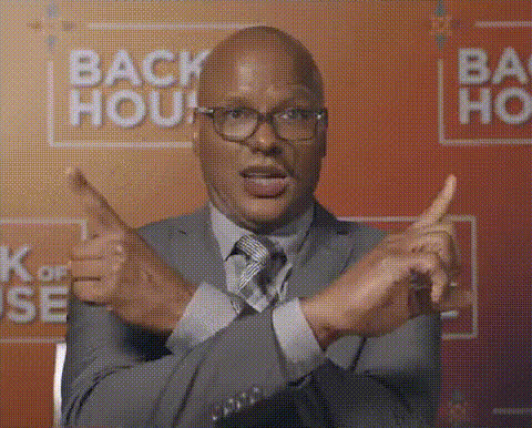 Confused Man Pointing Fingers