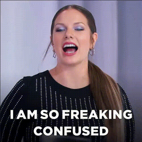 Confused Woman With Makeup