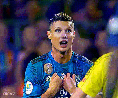 Cristiano Ronaldo Shocked Expression