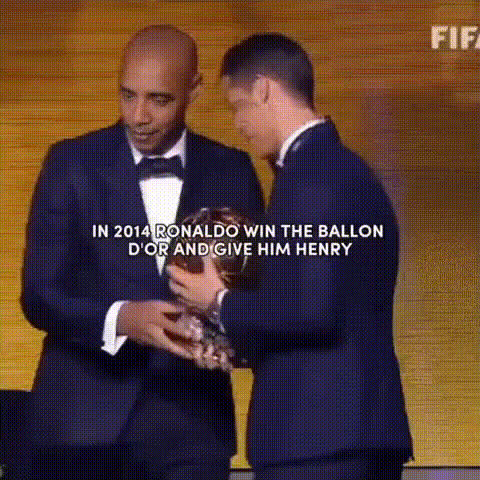 Cristiano Ronaldo Smiling With Trophy