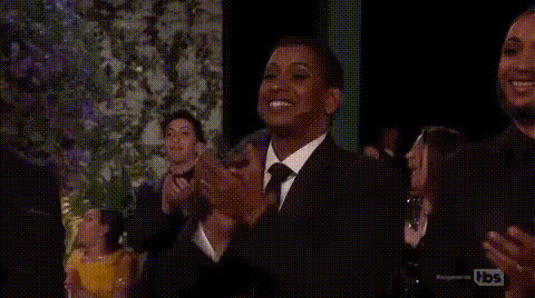 Denzel Washington Smiling And Clapping