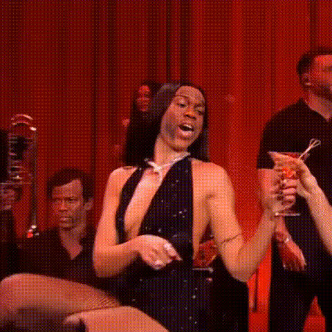 Dua Lipa Smiling With Mic