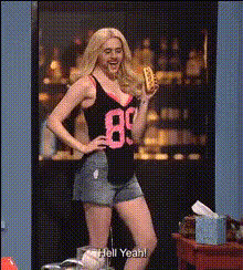 Emma Stone Holding Hot Dog