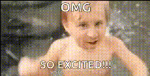 Excited Baby Swimming