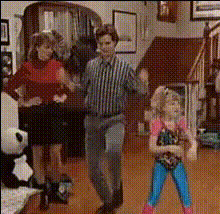Family Dancing Living Room