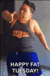 Fat Man Dancing On Tuesday