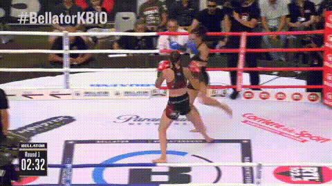 Female Kickboxers In Action