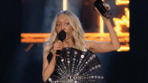 Female Singer With Microphone