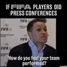 Fifa Player Press Conference Humor