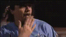 Funny Baseball Man Face