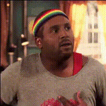 Funny Face Man In Rainbow