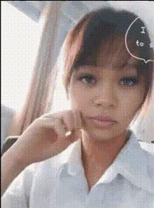 Girl In White Collared Shirt