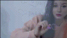 Girl Writing On Whiteboard