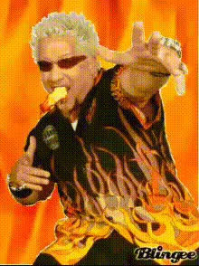 Guy Fieri Eating Chicken Wing