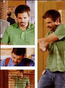 Guy In Green Shirt Dancing