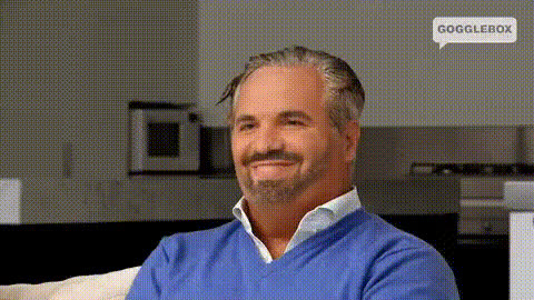 Happy Middle Aged Man Smiling