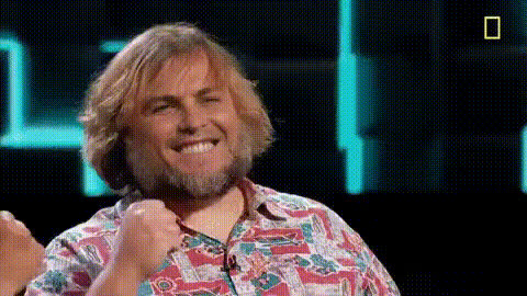 Jack Black Smiling Triumphantly