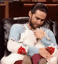 Jared Leto Holding Teddy Bear