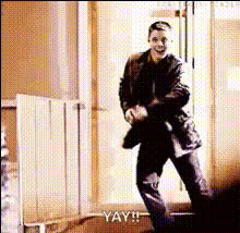 John Stamos Excitedly Dancing