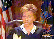 Judge In Courtroom Setting