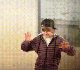 Justin Bieber Dancing Enthusiastically