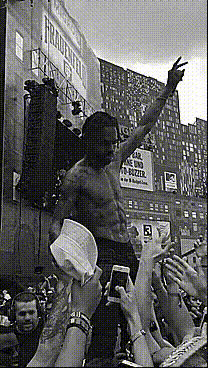 Kanye West Excited Crowd Scene