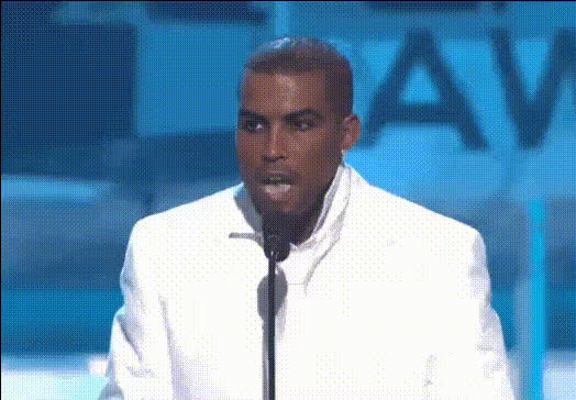 Kanye West Holding Grammy