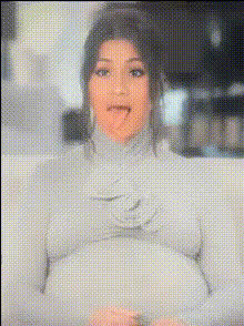 Kardashian Sticking Tongue Out