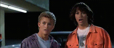 Keanu Reeves Shocked Expression