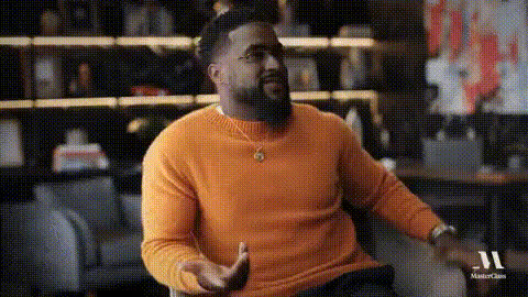 Kevin Hart Talking Gesture