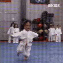 Kid In Karate Uniform