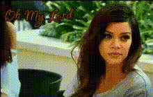 Kim Kardashian Looking Irritated