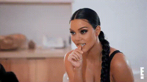Kim Kardashian Smiling React