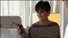Kris Jenner With Gun