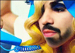 Lady Gaga With Blue Hair