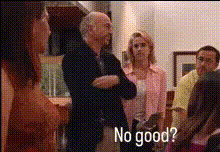 Larry David No Good Reaction