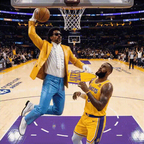 Lebron James Basketball Dunk